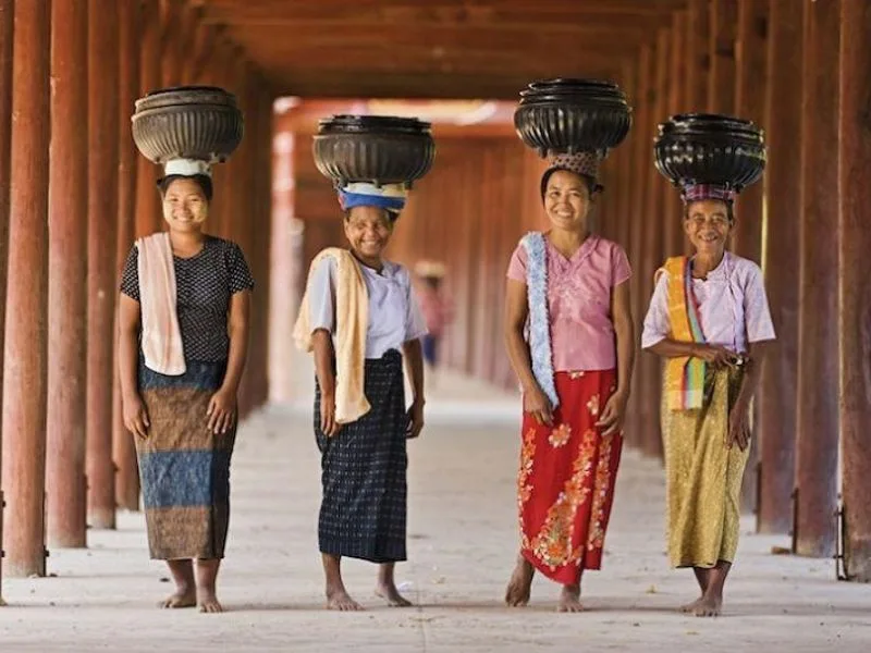 trang phuc truyen thong myanmar net dep van hoa dac sac